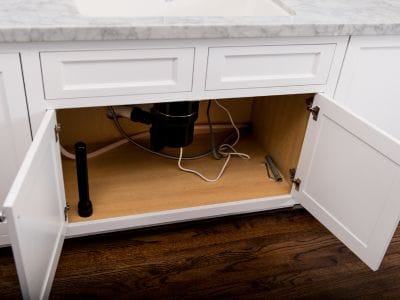 heat on and open cabinets